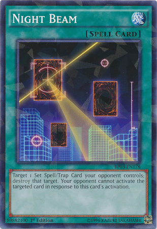 Night Beam [BP03-EN176] Shatterfoil Rare | The CG Realm