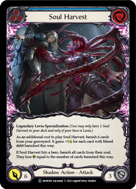 Soul Harvest [U-MON198-RF] (Monarch Unlimited)  Unlimited Rainbow Foil | The CG Realm