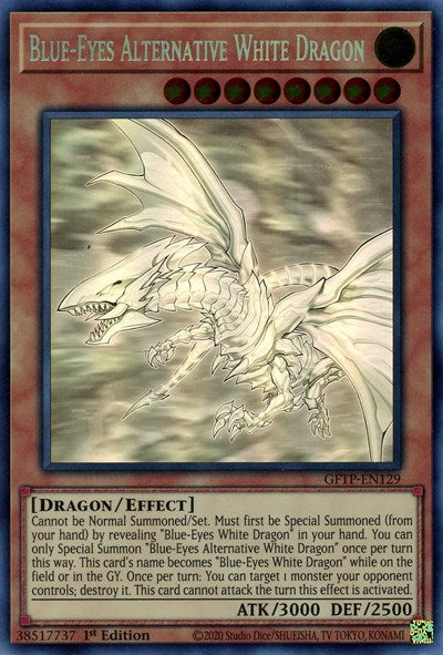 Blue-Eyes Alternative White Dragon [GFTP-EN129] Ghost Rare | The CG Realm