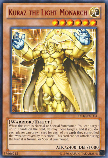 Kuraz the Light Monarch (Red) [DL16-EN004] Rare | The CG Realm