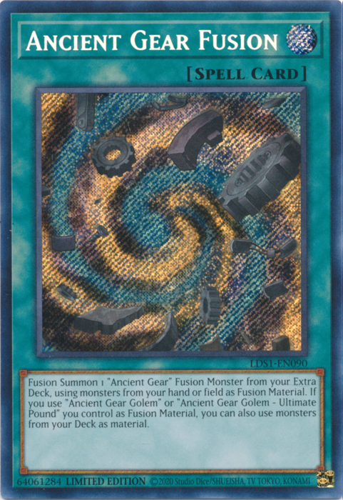 Ancient Gear Fusion [LDS1-EN090] Secret Rare | The CG Realm