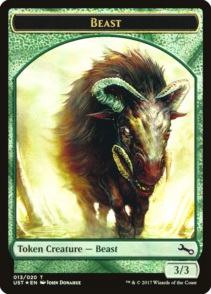 Beast // Beast Double-Sided Token [Unstable Tokens] | The CG Realm