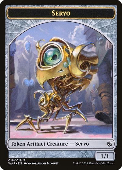 Servo // Dragon Double-Sided Token [Challenger Decks 2020 Tokens] | The CG Realm