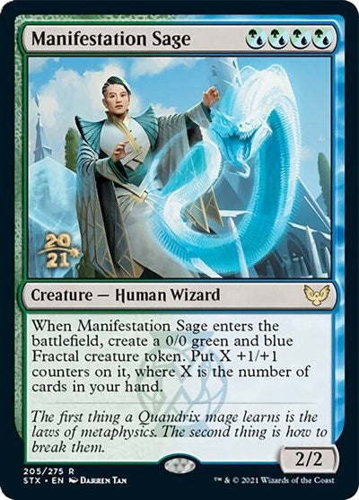 Manifestation Sage [Strixhaven: School of Mages Prerelease Promos] | The CG Realm