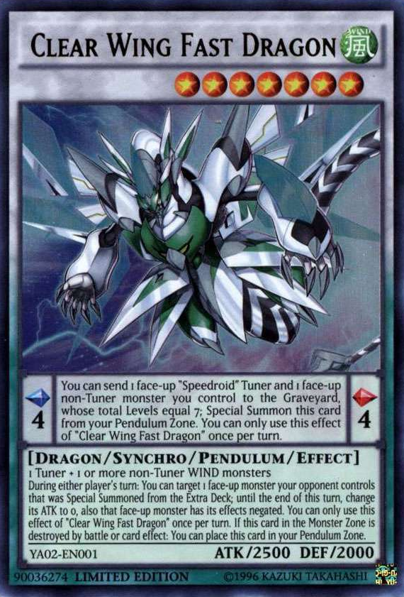 Clear Wing Fast Dragon [YA02-EN001] Ultra Rare | The CG Realm