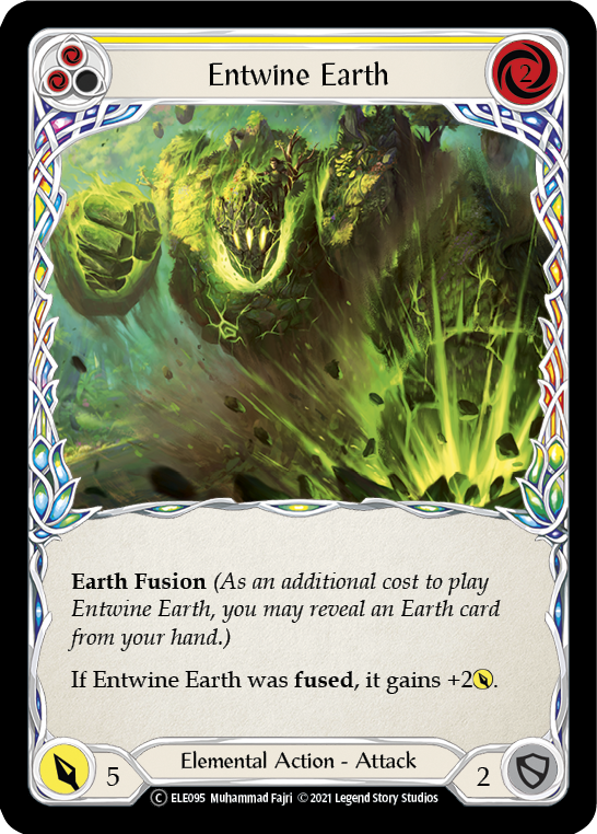 Entwine Earth (Yellow) [U-ELE095] (Tales of Aria Unlimited)  Unlimited Rainbow Foil | The CG Realm