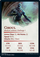 Ghoul Art Card (Gold-Stamped Signature) [Dungeons & Dragons: Adventures in the Forgotten Realms Art Series] | The CG Realm