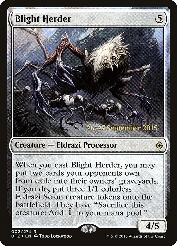 Blight Herder [Battle for Zendikar Prerelease Promos] | The CG Realm