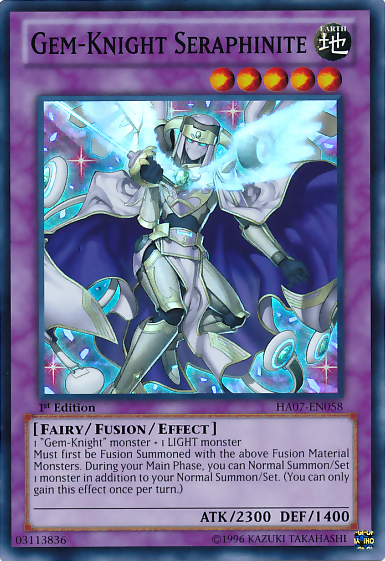 Gem-Knight Seraphinite [HA07-EN058] Super Rare | The CG Realm