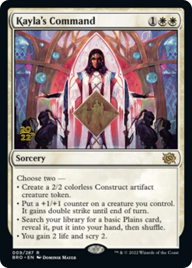 Kayla's Command [The Brothers' War Prerelease Promos] | The CG Realm