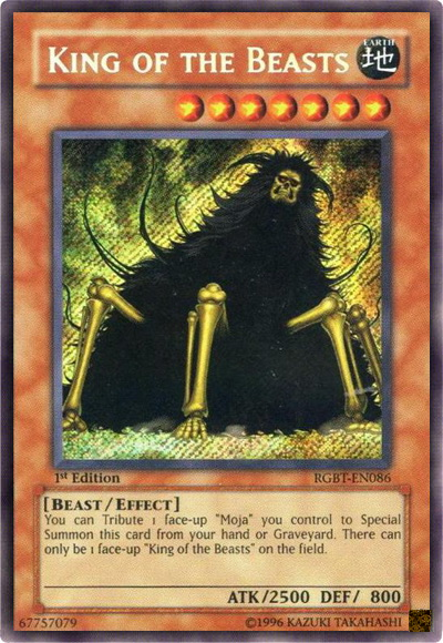 King of the Beasts [RGBT-EN086] Secret Rare | The CG Realm