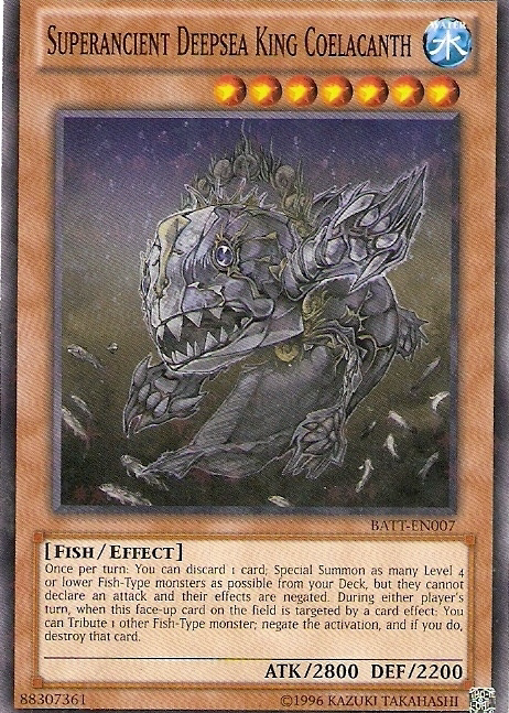 Superancient Deepsea King Coelacanth [BATT-EN007] Starfoil Rare | The CG Realm