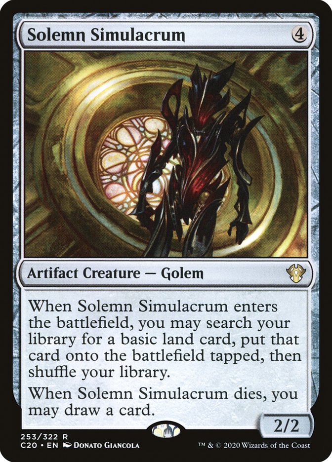 Solemn Simulacrum [Commander 2020] | The CG Realm