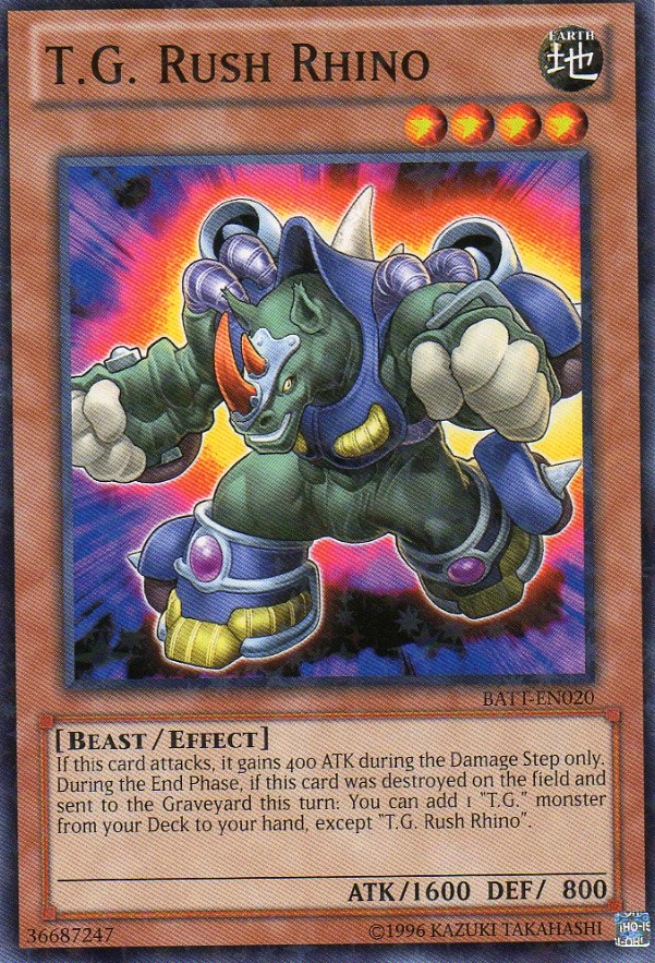 T.G. Rush Rhino [BATT-EN020] Starfoil Rare | The CG Realm