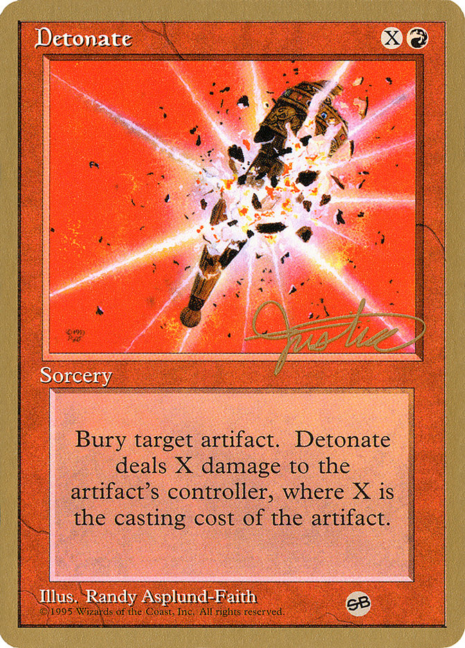 Detonate (Mark Justice) (SB) [Pro Tour Collector Set] | The CG Realm