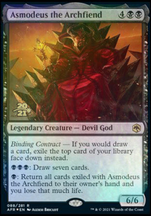 Asmodeus the Archfiend [Dungeons & Dragons: Adventures in the Forgotten Realms Prerelease Promos] | The CG Realm