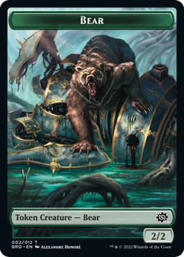 Powerstone // Bear Double-Sided Token [The Brothers' War Tokens] | The CG Realm