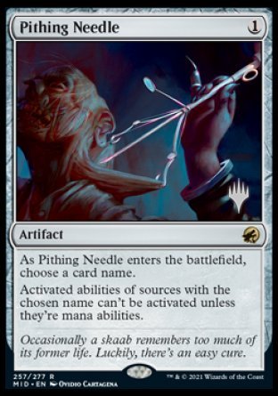 Pithing Needle (Promo Pack) [Innistrad: Midnight Hunt Promos] | The CG Realm