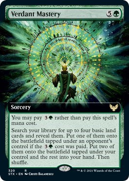 Verdant Mastery (Extended Art) [Strixhaven: School of Mages] | The CG Realm