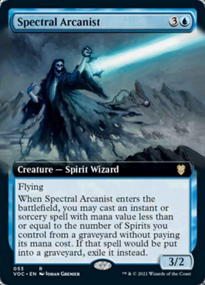 Spectral Arcanist (Extended Art) [Innistrad: Crimson Vow Commander] | The CG Realm