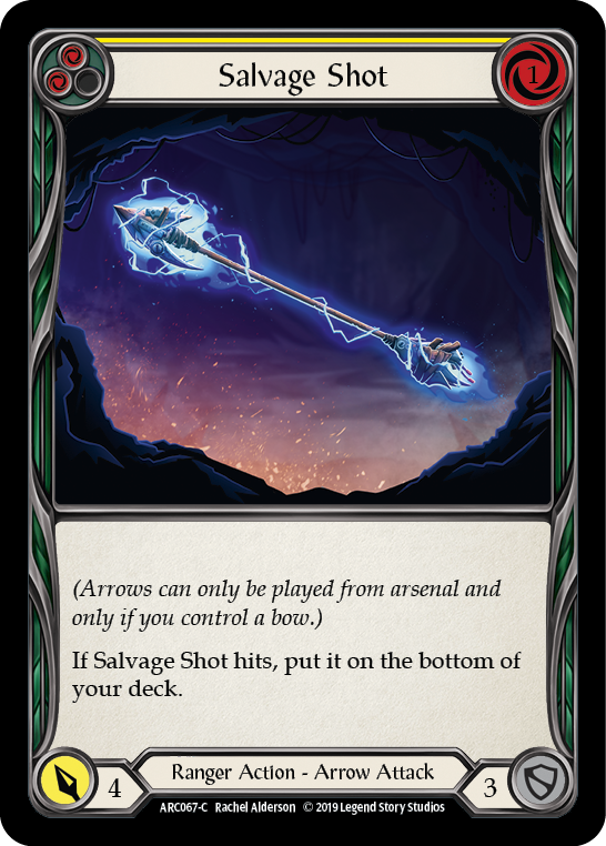 Salvage Shot (Yellow) [ARC067-C] (Arcane Rising)  1st Edition Rainbow Foil | The CG Realm