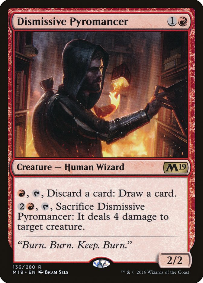 Dismissive Pyromancer [Core Set 2019] | The CG Realm