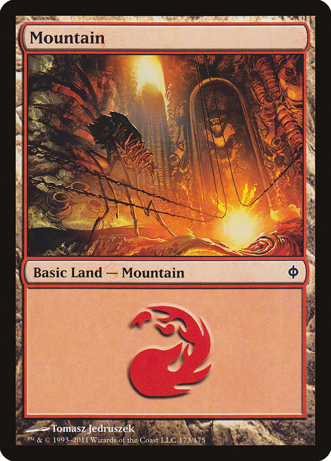 Mountain (173) [New Phyrexia] | The CG Realm