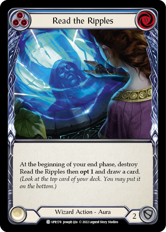 Read the Ripples (Blue) [UPR178] (Uprising)  Rainbow Foil | The CG Realm