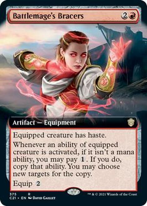 Battlemage's Bracers (Extended Art) [Commander 2021] | The CG Realm