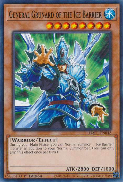 General Grunard of the Ice Barrier [HAC1-EN042] Common | The CG Realm