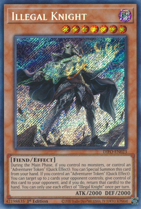 Illegal Knight [DIFO-EN023] Secret Rare | The CG Realm