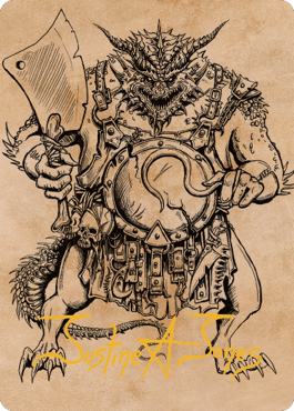 Thrakkus the Butcher Art Card (Gold-Stamped Signature) [Commander Legends: Battle for Baldur's Gate Art Series] | The CG Realm