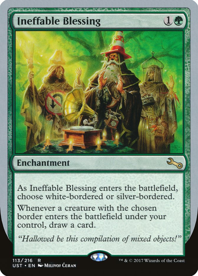 Ineffable Blessing ("choose white-bordered or silver-bordered") [Unstable] | The CG Realm