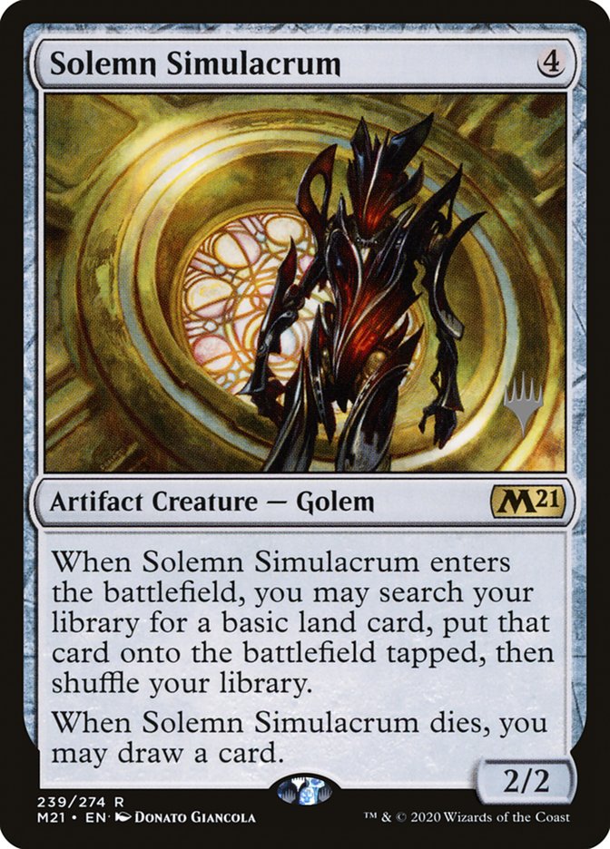 Solemn Simulacrum (Promo Pack) [Core Set 2021 Promos] | The CG Realm