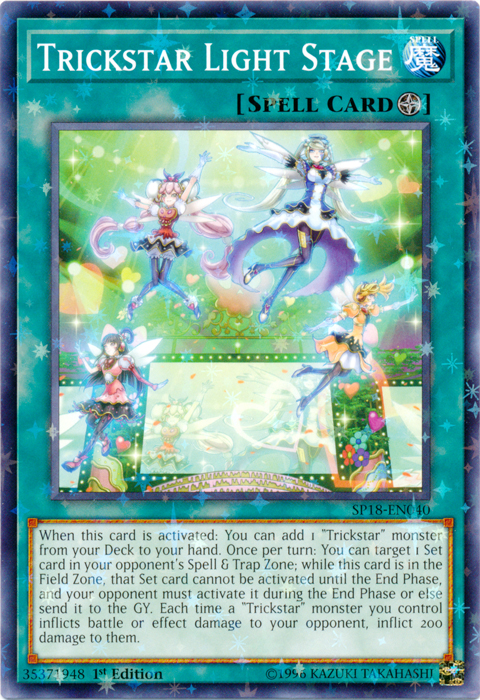 Trickstar Light Stage [SP18-EN040] Starfoil Rare | The CG Realm