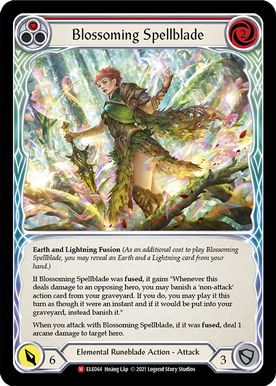 Blossoming Spellblade [ELE064] (Tales of Aria)  1st Edition Rainbow Foil | The CG Realm