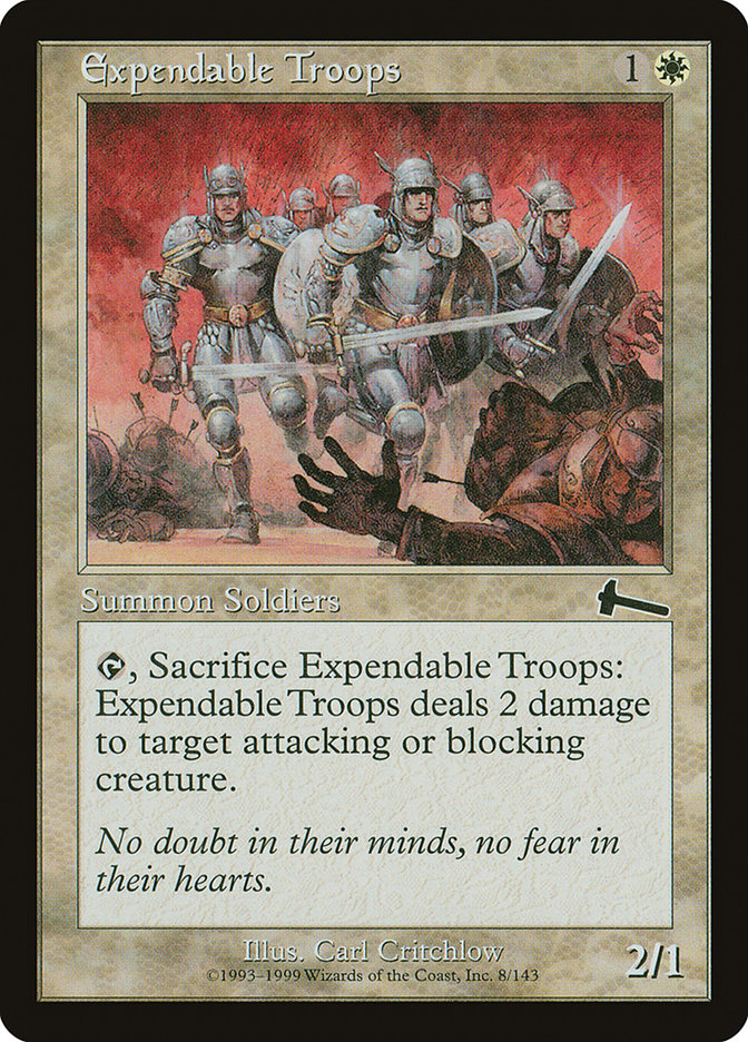 Expendable Troops [Urza's Legacy] | The CG Realm