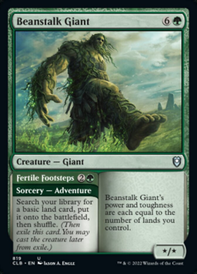 Beanstalk Giant // Fertile Footsteps [Commander Legends: Battle for Baldur's Gate] | The CG Realm