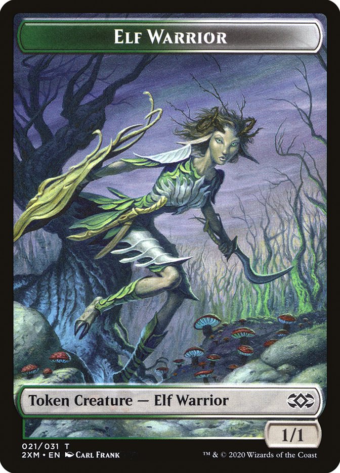 Copy // Elf Warrior Double-Sided Token [Double Masters Tokens] | The CG Realm