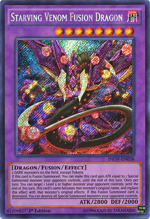 Starving Venom Fusion Dragon [INOV-EN038] Secret Rare | The CG Realm