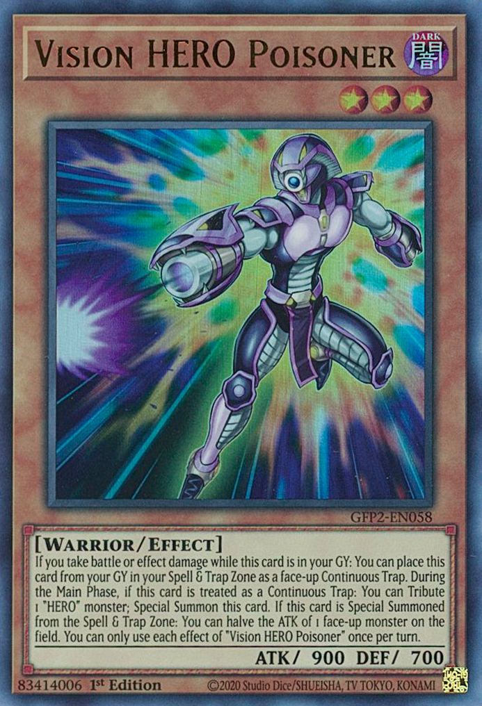 Vision HERO Poisoner [GFP2-EN058] Ultra Rare | The CG Realm