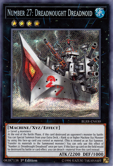 Number 27: Dreadnought Dreadnoid [BLRR-EN030] Secret Rare | The CG Realm