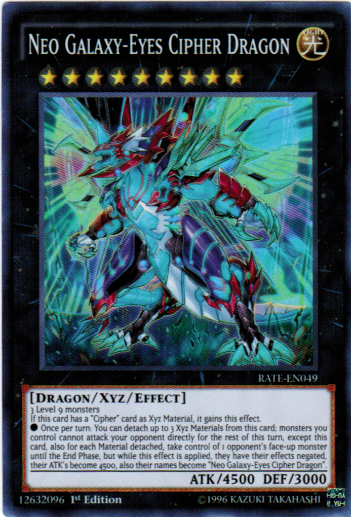 Neo Galaxy-Eyes Cipher Dragon [RATE-EN049] Super Rare | The CG Realm