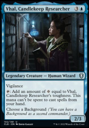 Vhal, Candlekeep Researcher [Commander Legends: Battle for Baldur's Gate] | The CG Realm