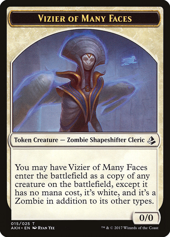 Vizier of Many Faces Token [Amonkhet Tokens] | The CG Realm