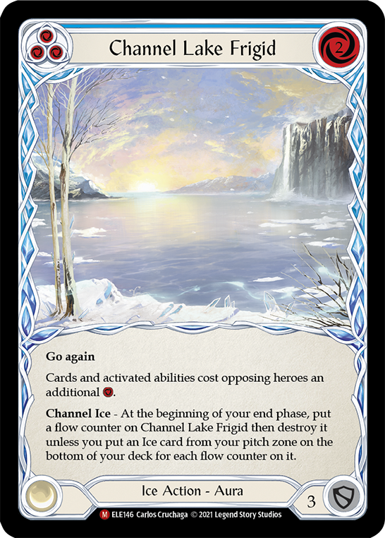 Channel Lake Frigid [ELE146] (Tales of Aria)  1st Edition Rainbow Foil | The CG Realm