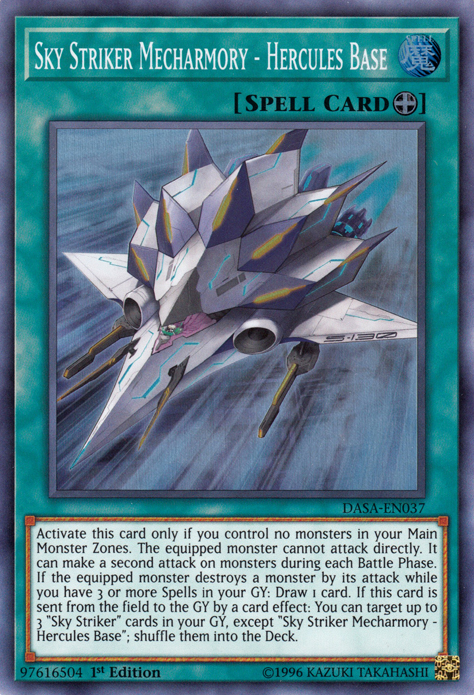 Sky Striker Mecharmory - Hercules Base [DASA-EN037] Super Rare | The CG Realm