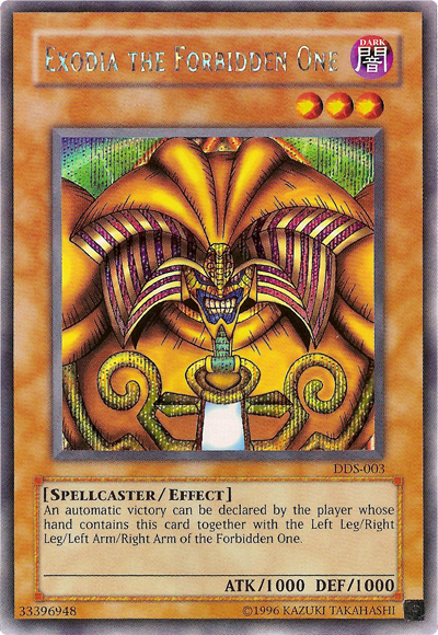 Exodia the Forbidden One (Dark Duel Stories) [DDS-003] Secret Rare | The CG Realm