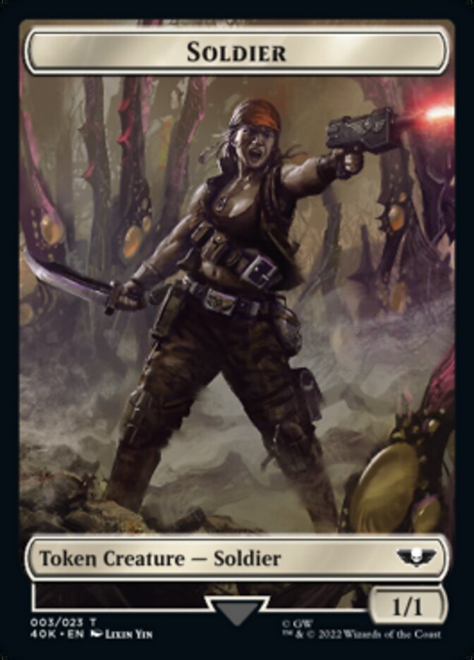 Soldier (003) // Sicarian Infiltrator Double-Sided Token [Warhammer 40,000 Tokens] | The CG Realm