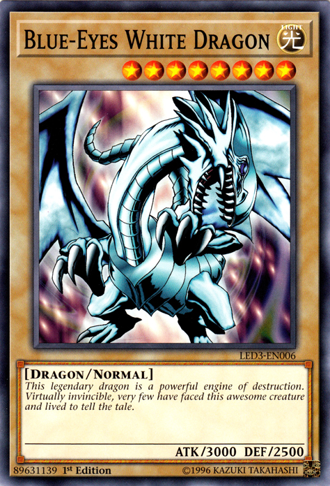 Blue-Eyes White Dragon [LED3-EN006] Common | The CG Realm